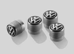 Volkswagen ventieldoppen Afwerking tot in kleinste detail. 19, 95 Aluminium Art. 000071215A Rubber/metaal Art.