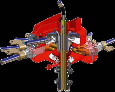 De groot gedimensioneerde aandrijfunit staat net als de precieze, van lichtmetaal vervaardigde rotorarmbehuizing voor de moderne