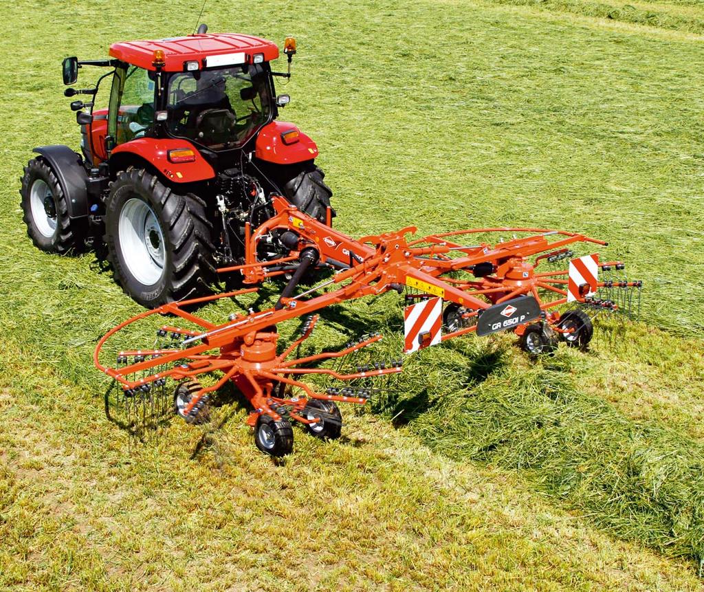 GA 6501 6501 P 7501+ ALS UW BEDRIJF GROEIT Door de groei krijgen bedrijven steeds meer grasland, hierdoor werken een rotor cirkelharken steeds meer tegen de limiet.