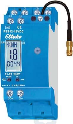 Wireless visualisatie- en sturingssoftware GFVS-Energy en kwh-teller zendmodule FSS12 Met de Wireless visualisatie- en sturingssoftware GFVS-Energy en de USB-ontvanger FAM-USB kunnen de