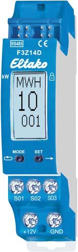 RS485-bus tellerverzamelaar F3Z14D F3Z14D Scanner AFZ voor de Ferraris kwh-tellers Draadloze tellerverzamelaar voor stroom-, gas- en watertellers.