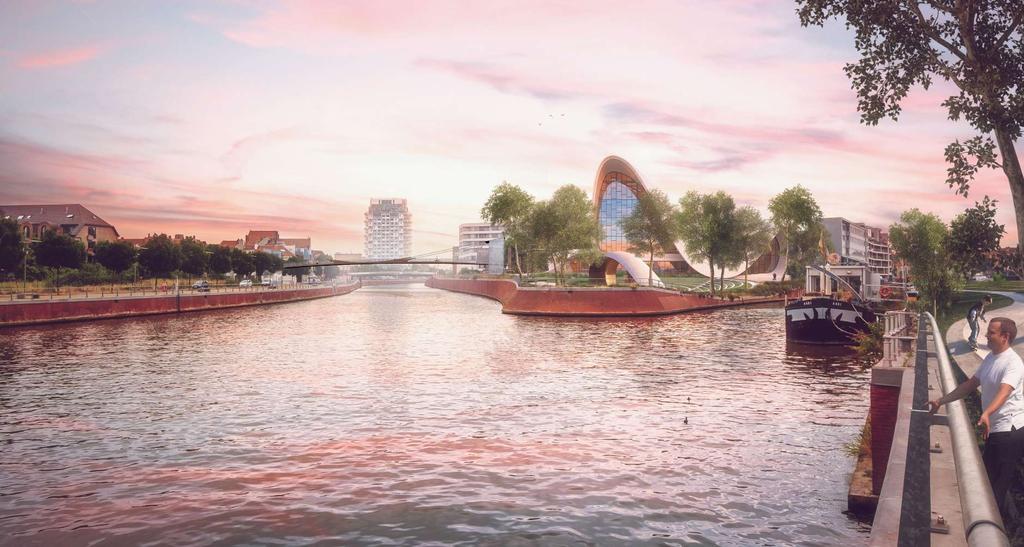 Buda-eiland Nieuwe Reepbrug en culturele trekpleister In 2020 zal de laatste brug over de Leie klaar zijn: de Reepbrug.