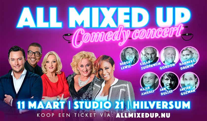 In dit unieke comedy concept speelden cabaretiers Jörgen Raymann, Tineke Schouten, Karin Bloemen, Javier Guzman en Najib Amhali elkaars bekendste sketches samen met artiesten als Gordon, Berget