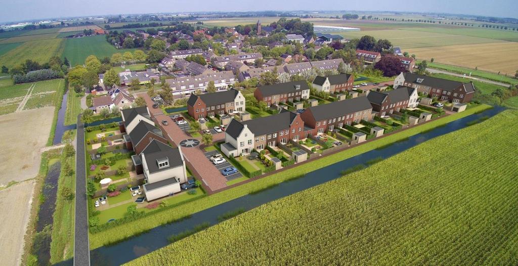 Het Noordereinde te Zevenhoven 45 woningen Tekening is impressie