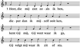 Orgelspel Welkom DE VOORBEREIDING cantorij antifoon Lied 710 D [allen gaan staan] Zingen: Eerste Psalm 139, 1 en 2 2 Gij zijt zo diep vertrouwd met mij: wie weet mijn wegen zoals Gij?