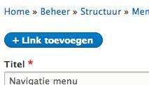 In de lijst kies je voor Menu bewerken bij Navigatie menu 9. Vervolgens kies je voor +link toevoegen 10.