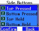 9 Side Buttons (Zijknoppen) Zijknoppen vergroten de bruikbaarheid van de radio aanzienlijk en kunnen ingesteld worden op een door de gebruiker gewenste instelling.