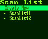 Scanlist Management Met deze firmware heeft u nu de mogelijkheid om scanlijsten te maken / te verwijderen en te