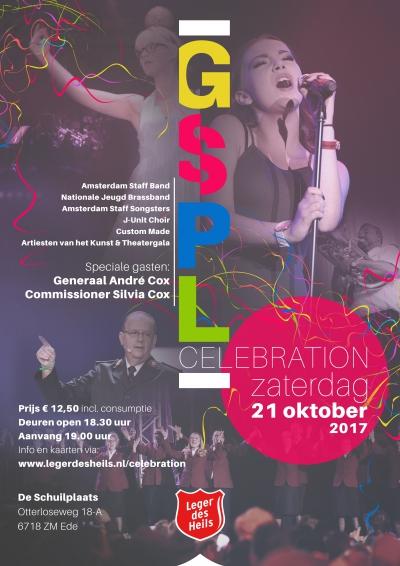 Gospel Celebration Op zaterdag 21 oktober is er in De Schuilplaats in Ede een groot Leger des Heils Festival. Het thema is Gospel Celebration.