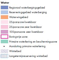 Op de uitsnede van de waterkaart van de Verordening Ruimte (afbeelding 11) is te zien dat onderhavige locatie niet is gelegen in een (grond)waterbeschermingsgebied.