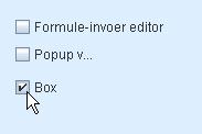 4. Box weg om antwoordvak (Simpel Formulevak) In plaats van een box als antwoordvak te gebruiken, is er de mogelijkheid om de leerlingen hun antwoord op de stippen te laten invullen.