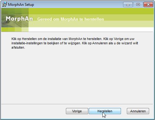 MorphAn 1.6.1, Installatiehandleiding Figuur 5.