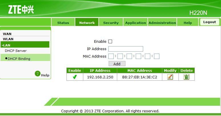 5 BIJLAGE Instructie instellingen KPN ZTE H220 router (Experiabox) voor VPN: 5.