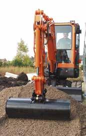 Doosan hydraulische graafmachine met hoge prestaties ѓѓ Een model met veel nieuwe features De hydraulische graafmachine met zero tail swing biedt de gebruiker veel