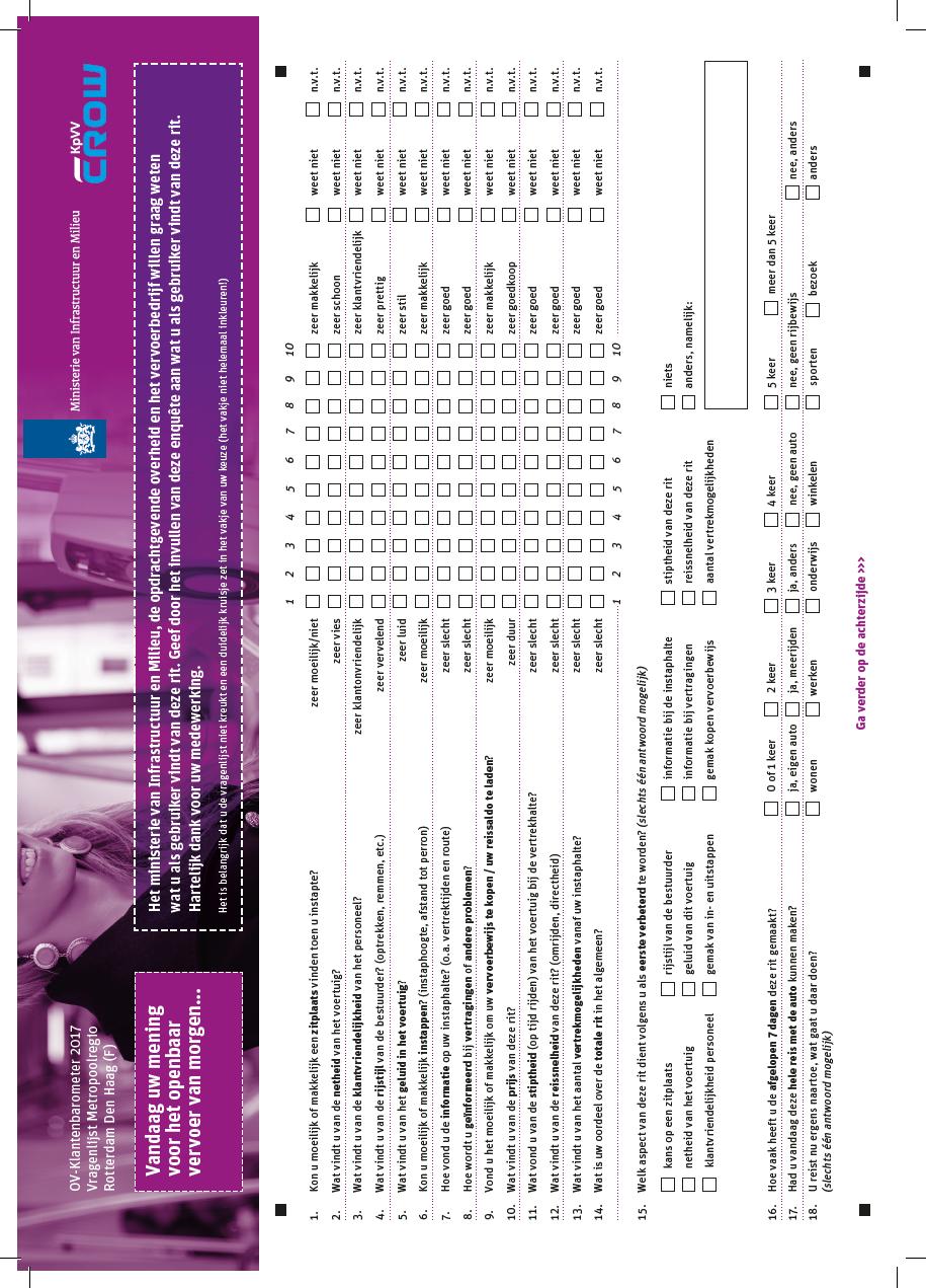 44 Rapportage OV-Klantenbarometer