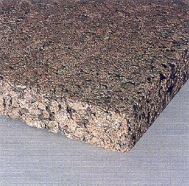 Natuurlijke isolatiematerialen Kurk bestaat meestal uit bruine platen met