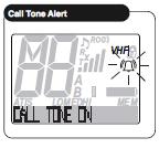 Oproep Toon Alarm Als de Oproep Toon Alarm aan is gezet zal de marifoon u waarschuwen als u een oproep krijgt van een compatible Cobra marifoon met een oproep toon alarm.