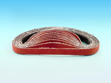 Schuurbanden met een zirkonium korrel op maat gemaakt.