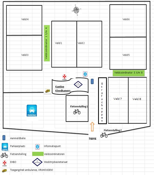 PLATTEGROND & ADRES Sportpark De Pelikaan Adres: