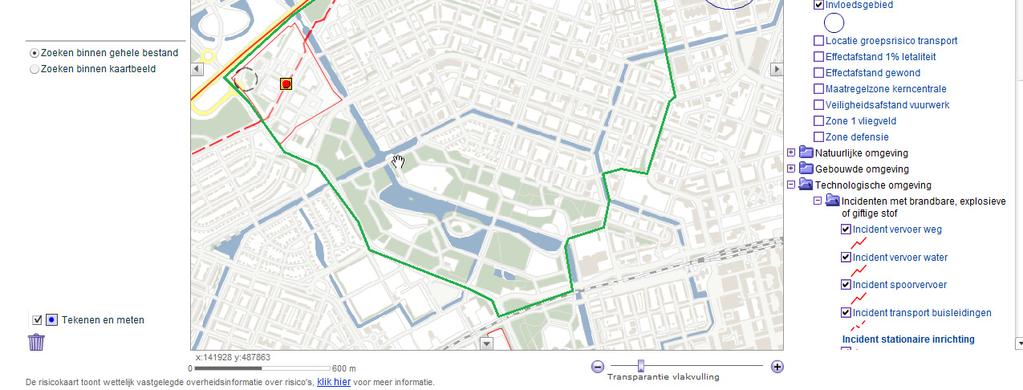 Overige inrichtingen waarvoor vaste afstanden gelden of waarvoor ten aanzien van het niveau van het plaatsgebonden risico grens- en/of richtwaarden van 10-6 /jaar gelden: 3/13 In (of nabij) het