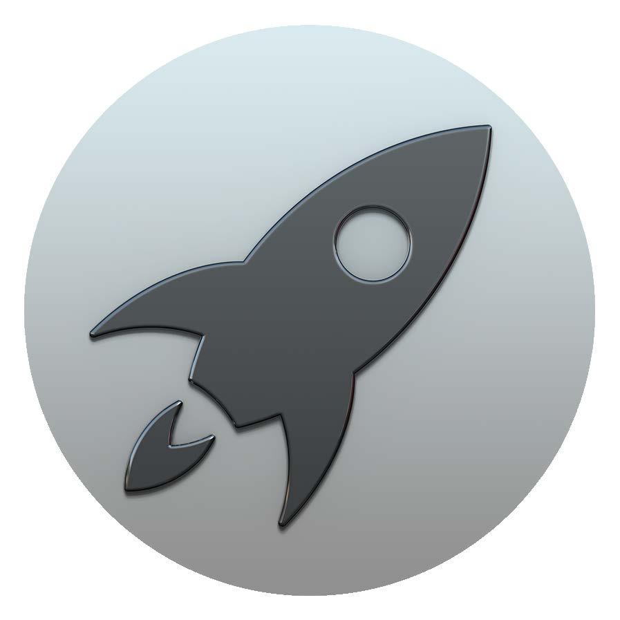 Klik op het symbool van de app in het Dock, of klik op het Launchpadsymbool in het Dock en klik vervolgens op de gewenste app.