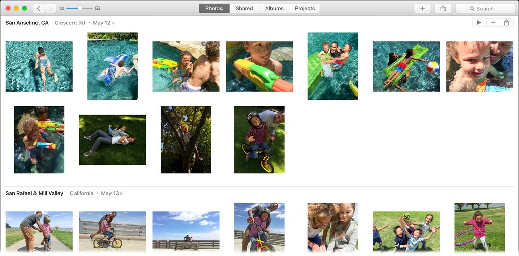 Klik op de knop 'Wijzig' om de foto te verbeteren met de ingebouwde functies of met extensies van derden die in de App Store verkrijgbaar zijn. Groepeer foto's in albums.