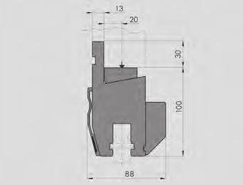 Leveringen STANDAARD OPTIE Cover strip met lineaal Guards Andere werkhoogte (min. 80 mm) N.B.