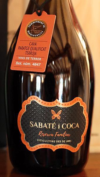 ****+ Cava Paratge Qualificat Terroja Reserva Familiar 2010, Sabaté i Coca Productie 7.412 flessen. Alc. 12%. 24,10 (2011, speciale prijs voor NGS leden 22,00).