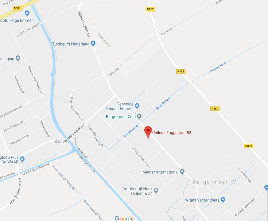 nl) Locatie : Het object is gelegen op bedrijventerrein Bargermeer IV ten zuidoosten van Emmen.