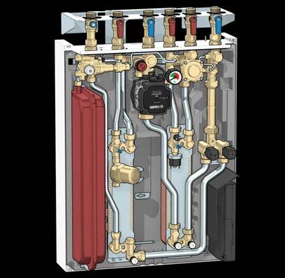 distributie-unit te beschadigen tijdens het uitvoeren van de werkzaamheden; -- complete spoeling van de installatie door een hydraulische kortsluiting te veroorzaken met op het passtuk aangebrachte