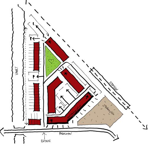 Ligging De locatie ligt op een belangrijke plek van Park Triangel, namelijk dichtbij het nieuwe station, vlak langs de Parklaan als belangrijkste ontsluitingsweg, en tevens op korte afstand van de