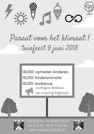 Uitnodiging Tuinfeest Op zaterdag 9 juni 2018 vindt ons jaarlijks tuinfeest plaats met geweldige optredens en een heerlijke barbecue nadien.