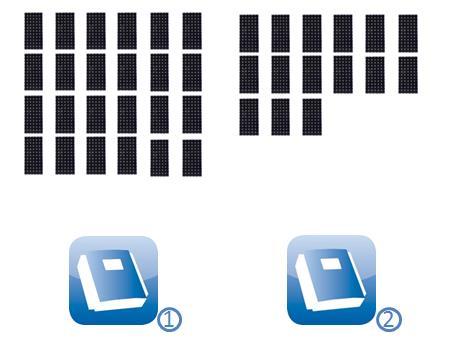 E-mailberichtgevingen Voorbeeld installatie: WR1 WR 1 Huis Generatorvermogen: 25* 220W (panelen) = 5500 Wp WR2 WR 2 Huis PV-veld 1 PV-veld 1 Generatorvermogen: 15* 220W (panelen) = 3300 Wp De