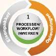 In dat model zijn aanvankelijk tien zogeheten werkstromen onderscheiden (zie schema), die elk een werkstroomleider hebben die verantwoordelijk is voor een duidelijk omschreven werkpakket.