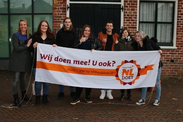 NL DOET Al vele jaren doet het Noaberschap mee aan NL doet. De laatste jaren konden we rekenen op de medewerking van leerlingen van Noorderpoort. Zo ook weer dit jaar.