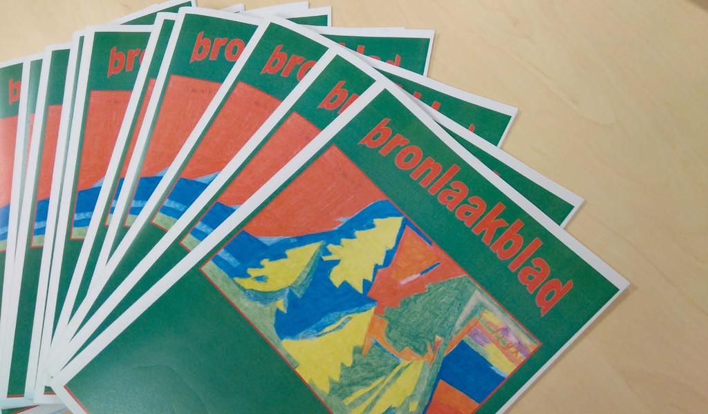 Bronlaakblad is een cursus voor bewoners die graag samen met elkaar een mooi magazine willen maken. Een heel eigen blad voor en door bewoners van Bronlaak.