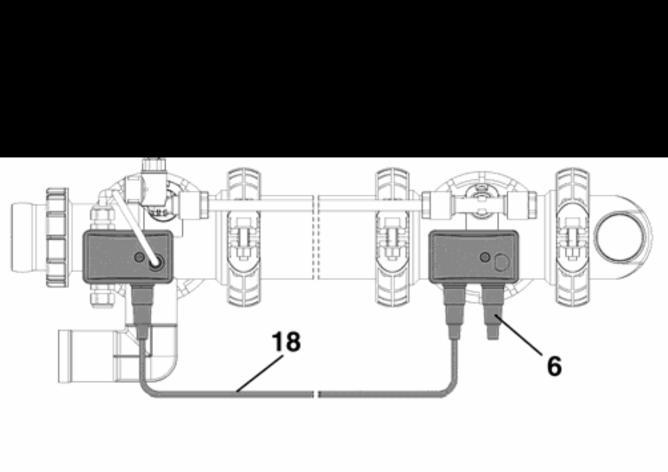 Steek de kabel die van de verdeeldoos komt in de PGwartel en in de 2 vrije klemmen monteren. L Bruine of zwarte draad 6 Kabel aansluiting Afbeelding 23: Elektrische aansluiting basisset 5.