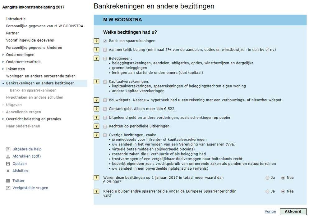 Bij dit onderdeel geven wij in de presentatie en syllabus geen verdere uitleg. Beantwoord de vragen en klik indien nodig op een vraagteken voor meer informatie.