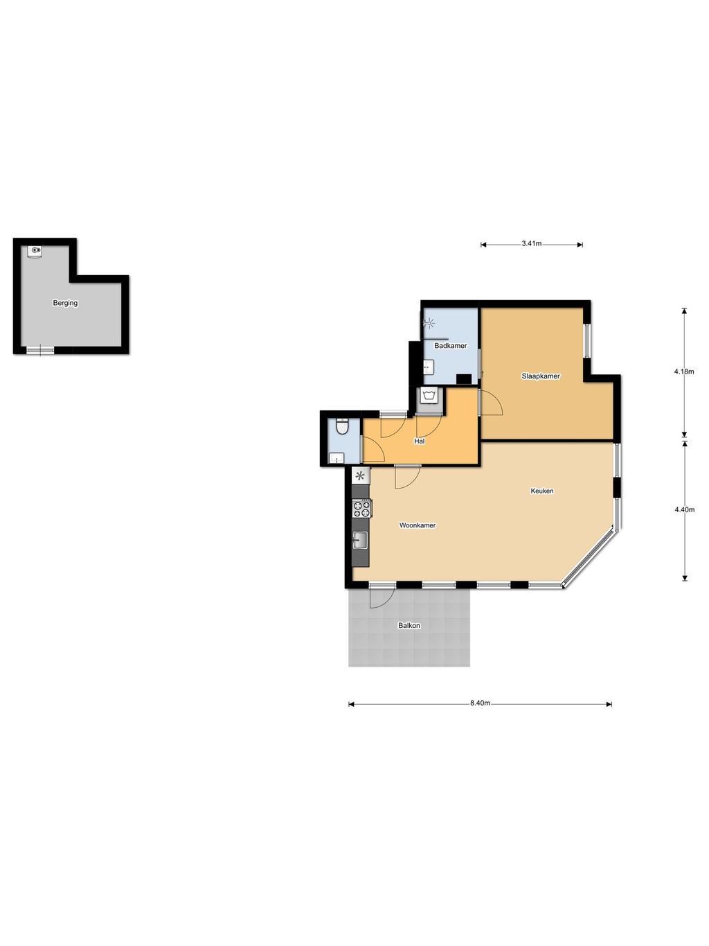 Plattegrond 1e Verdieping