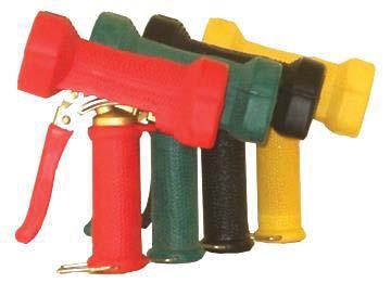 Messing spuitpistolen Met onverliesbare handgreep en met geïsoleerde bedieningshendel Leverbaar in meerdere kleuren Met triggerbeveiligingsbeugel in RVS AKMN001-B AKMN001-R rood AKMN001-G groen