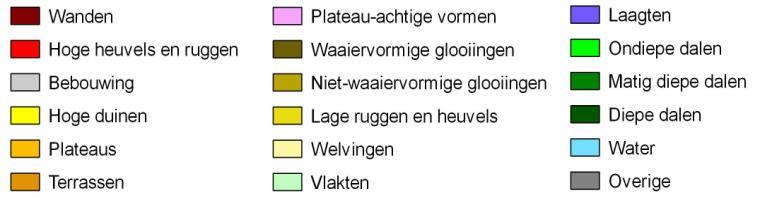 Geomorfologische kaart Wiekerseweg te Kerkdriel.