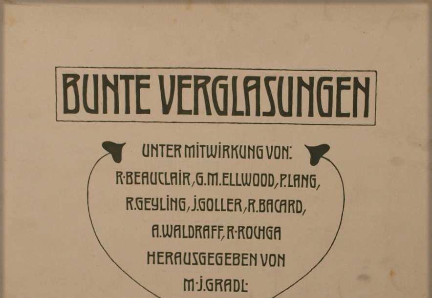 Een bijzondere verzameling: glas- in- lood- ontwerpen uit ± 1900.