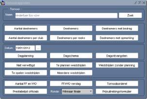 wedstrijden/ wedstrijden zonder planning Te spelen wedstrijden/ meerdere