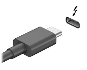 USB Type-C (geschikt voor Thunderbolt 3) poort Op de USB Type-C (geschikt voor Thunderbolt 3) sluit u een optioneel HD-weergaveapparaat of een hoogwaardig gegevensapparaat aan.