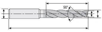 9 Boorpunt 140 Draadgatboor 45 M3 M Schacht DIN HA TiAlN coating D3 D3 x lengte M 9.030.00 3.4 2.5 x 8.8 M3 30 9.0 4.5 3.3 x 11.4 M4 39.00 9.0.00 5.5 4.2 x 13.6 M5 9.0.00 6.