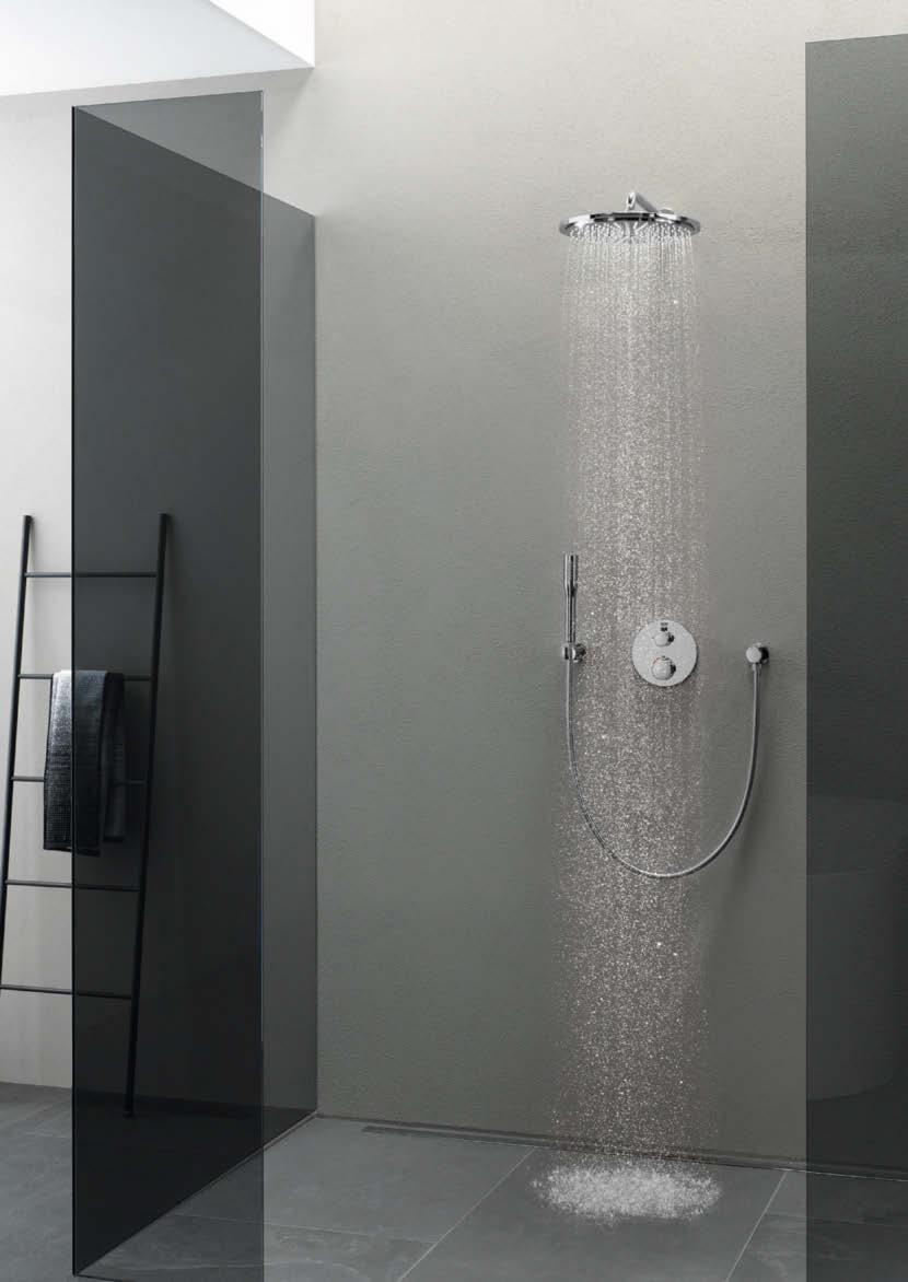 GROHE-THERMOSTATEN MET TWEE KNOPPEN STRAAL WISSELEN? DAT DOE JE MET JE OGEN DICHT Onze nieuwe thermostaten met conventionele bediening zijn zelf alles behalve conventioneel.