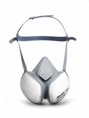 Moldex disposable halfgelaatmasker serie 5000 Uiterst compact lichtgewicht disposable halfgelaatmasker met een ruim zichtveld.