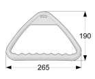 84,00 88,00 87,00 zwenkbare wandbeugel in 3 posities vast te zetten inclusief triangel aan verstelbare nylon bevestigingsband grijs 125 cm triangel te bevestigen op