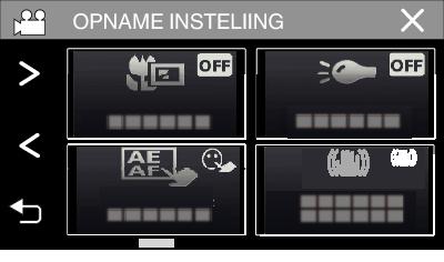 Handmatig 0 Als het pictogram niet op het beeld wordt weergegeven, tikt u op 1 om door het beeld te scrollen 0 Tik op L om het menu af te sluiten 0 Tik op J om terug te keren naar het vorige scherm 6