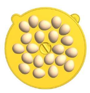 7 EIEREN KEREN VAN DE EIEREN Markeer elk ei met een potlood met een X op de ene en een O op de andere kant. Dit helpt u te identificeren welke eieren u al hebt gekeerd.